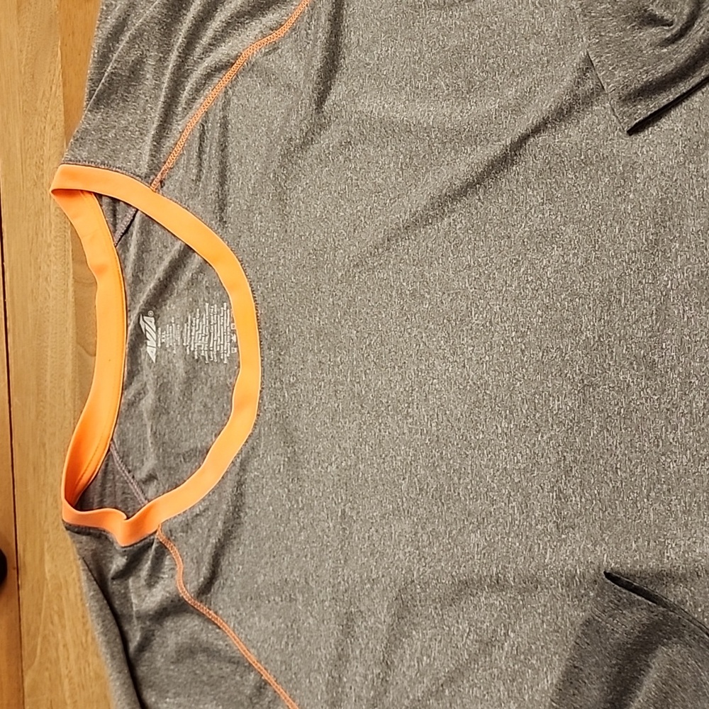 Avia XXL workout shirt.  Gray/peach